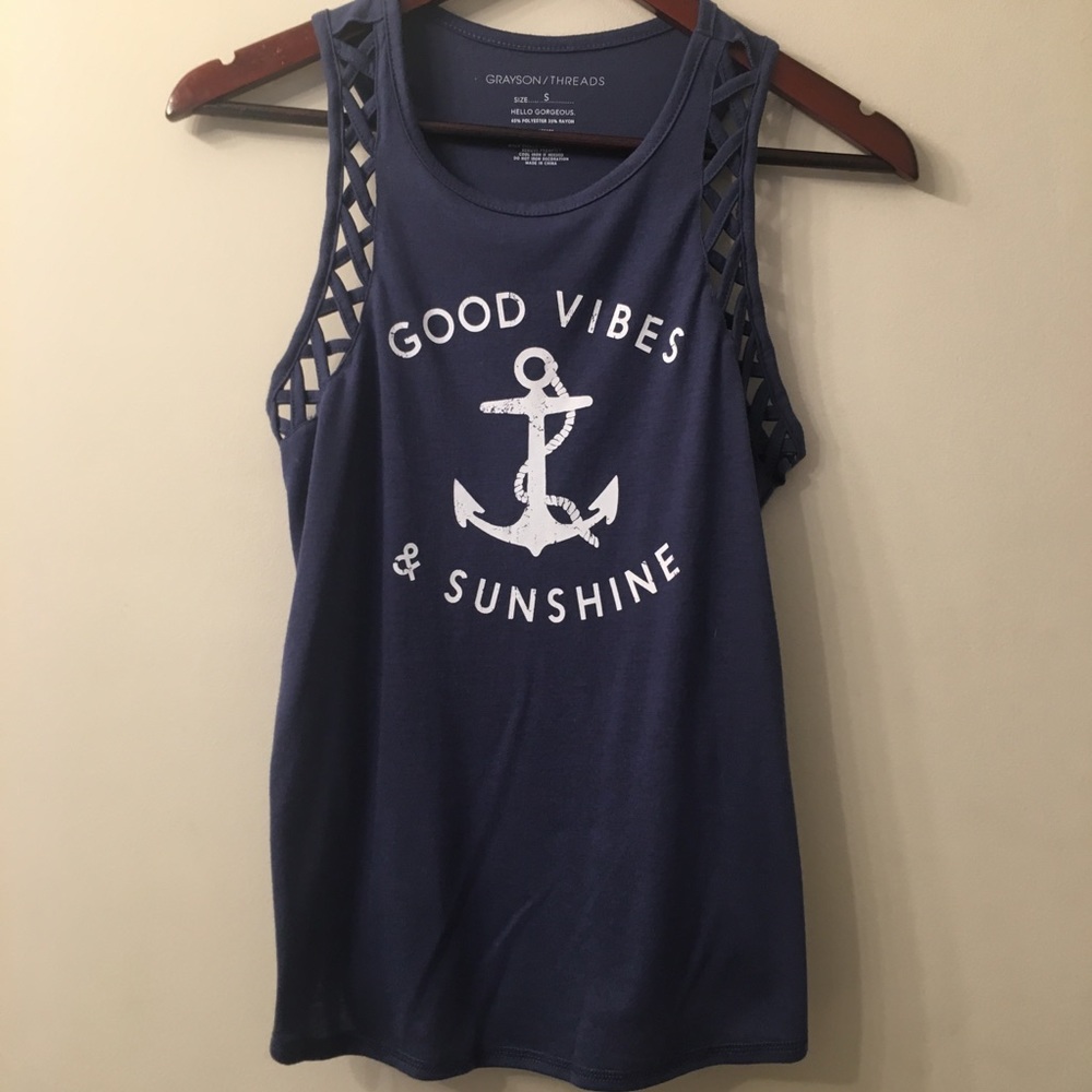 Grayson Threads Good Vibes Tank sz S